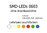 SMD-LED, Bauform 0603, gelb