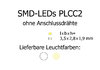 SMD-LED PLCC2, warmweiß