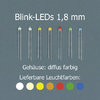 Blink-LEDs 1,8 mm, kaltweiß, diffus